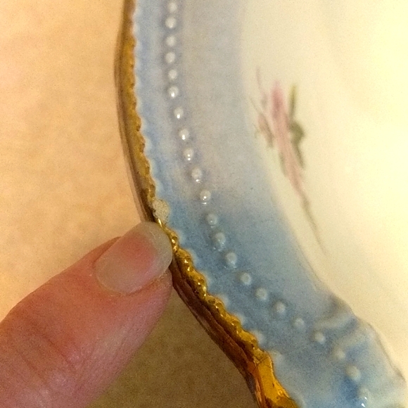 RS Prussia Signed Monreau Lady Portrait Serving Bowl - Picture 8 of 8